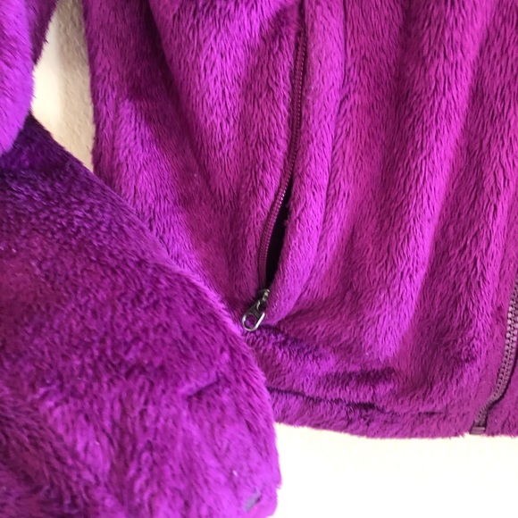 Womans north face fleece full zip sweater Sz small purple nice - Picture 3 of 6